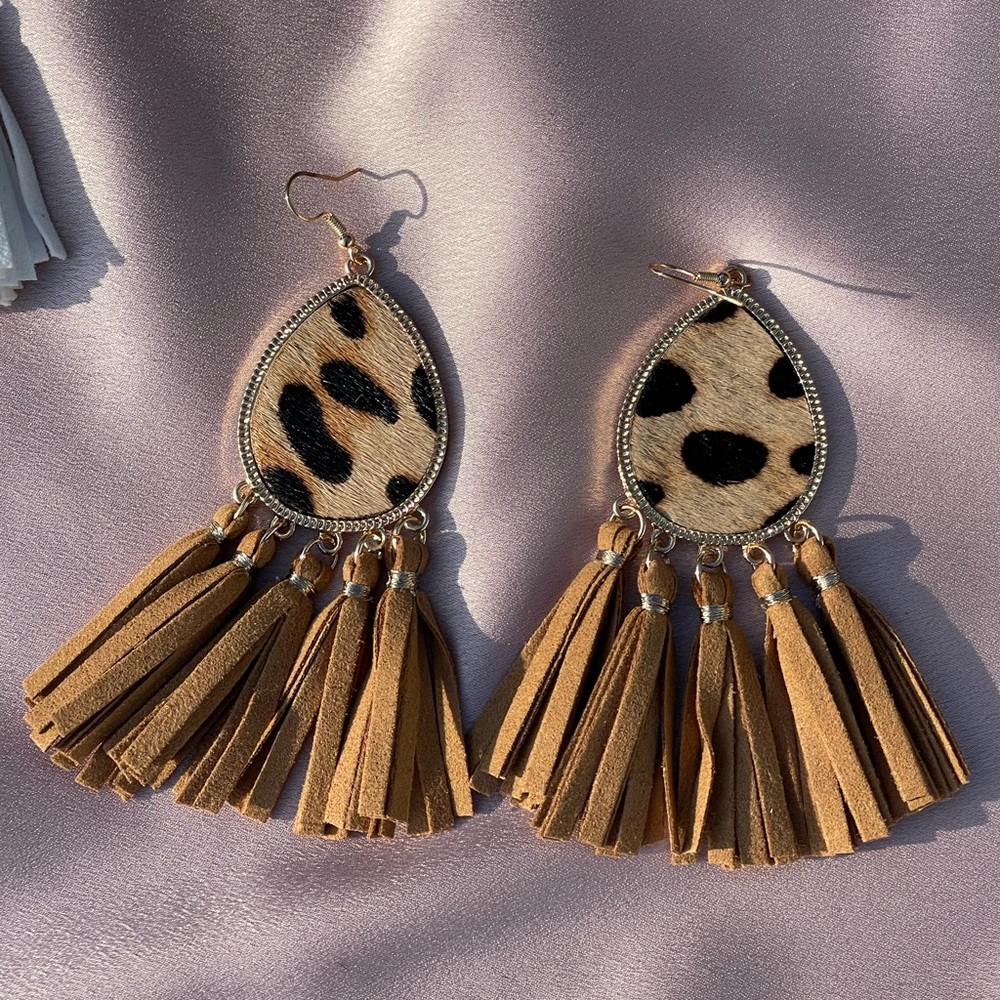 Animal print earrings